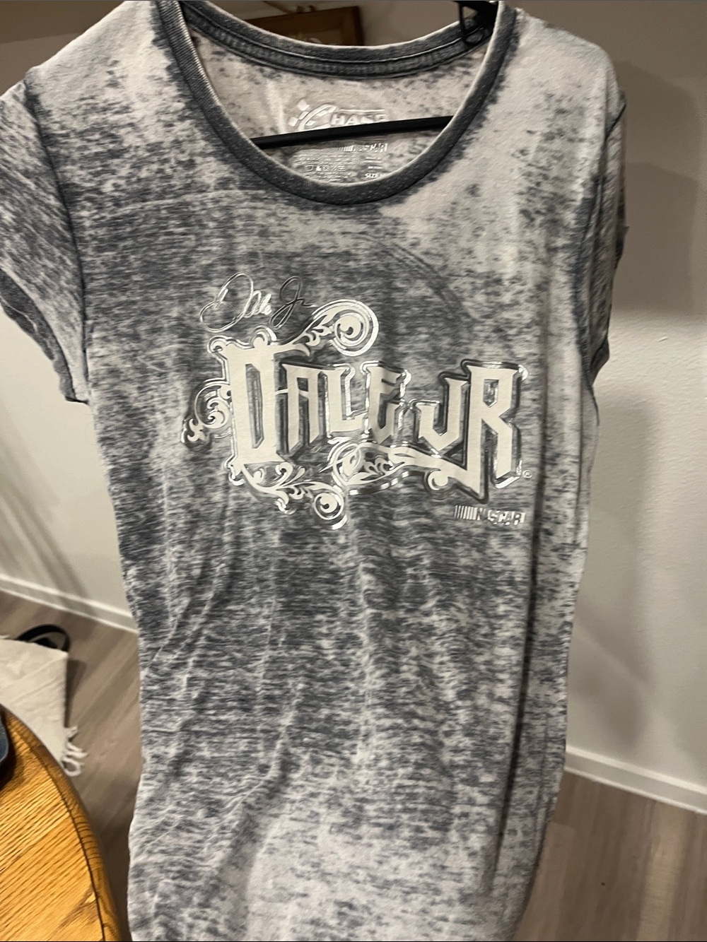 Affliction Gray Mineral-Wash NASCAR Chase Authentic Graphic Tee